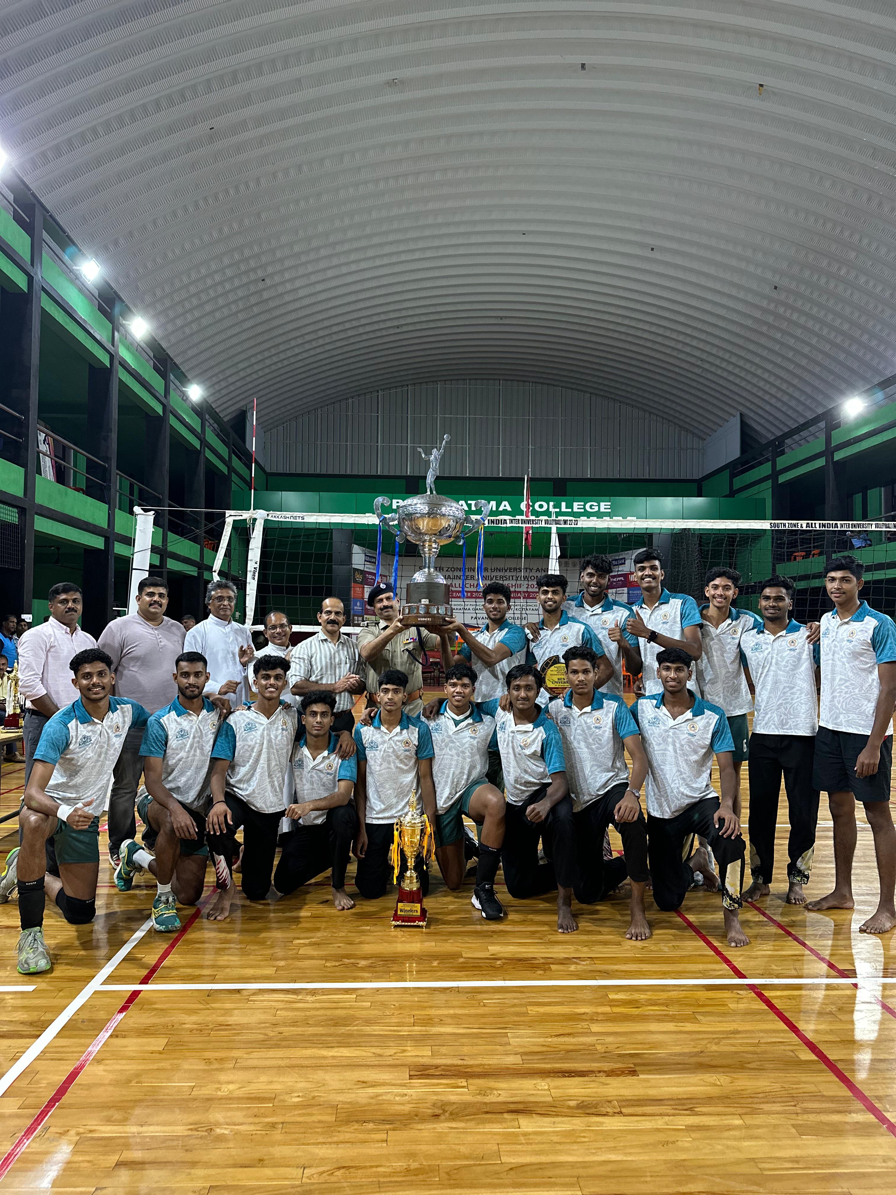 St. George’s College Aruvithura — Volleyball Champions of MG University